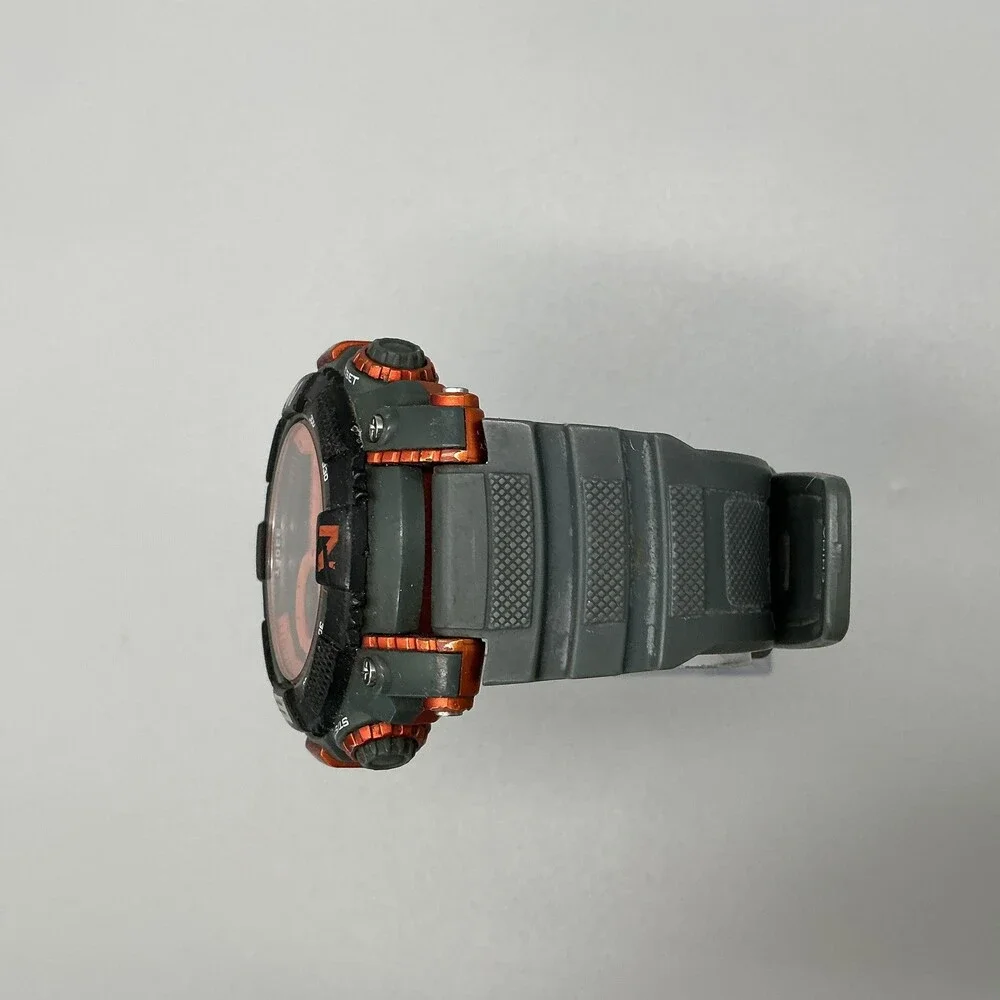 Armitron Pro Sport Mens Watch 54mm Orange Black Digital Chrono Alarm 100M